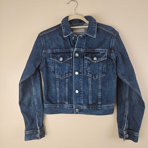 Everlane The Shruken Denim Jean Jacket Size Small - Picture 1 of 7